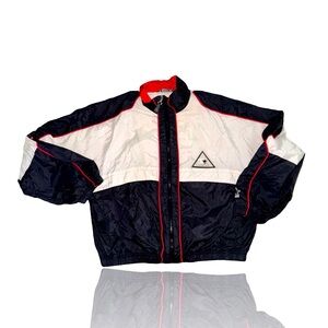 Vintage 90s Starter Women's Windbreaker Jacket Black Size L Retro: Streetwear